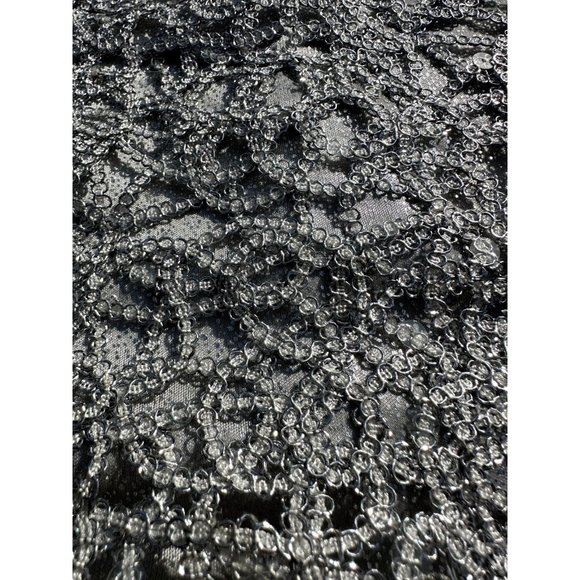 Simply Liliana Womens Silver Gray 8 Dress Sequence Formal Shimmer Sheath Midi - Picture 8 of 14